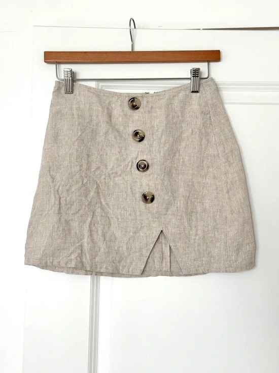 Reformation Taylor Linen Skirt - Picture 1 of 6